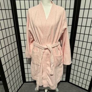 Women's UGG Soft Pink Short Bathrobe  Size XL/XXL (16-20)